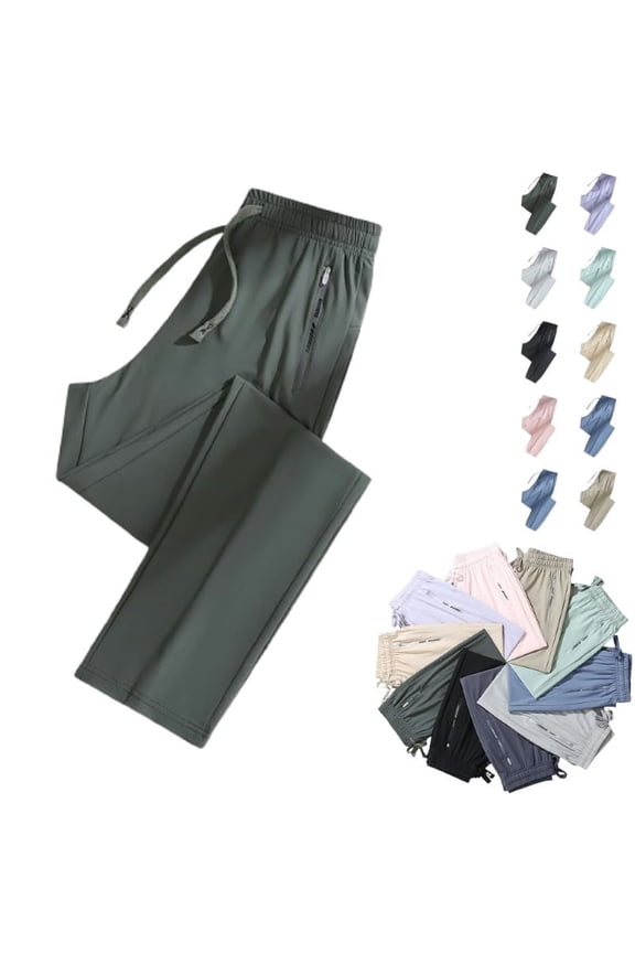 Stretch Active Pants for Women - Women's Stretch Active Breathable Pants, Now In Beeswan Stretch and Scrub Designs Army Green L