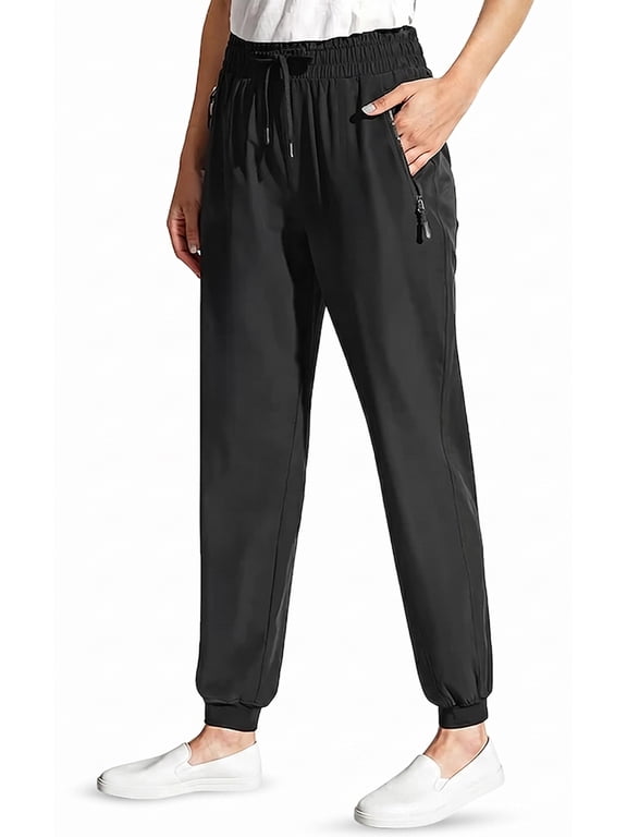 Stretch Active Pants for Women, Womens Travel Pants with Zipper Pockets