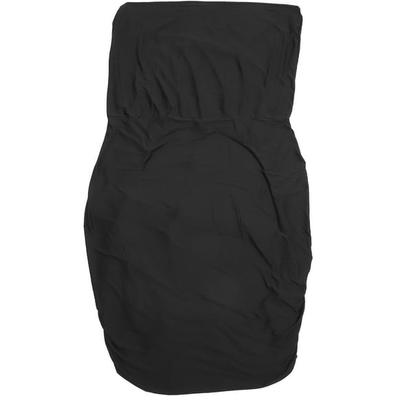 Stretch Armless Sofa Cover Recliner Solid Color Printed Bed (Black) Dust / Air Conditioner No Armrests Polyester Living Room Decor