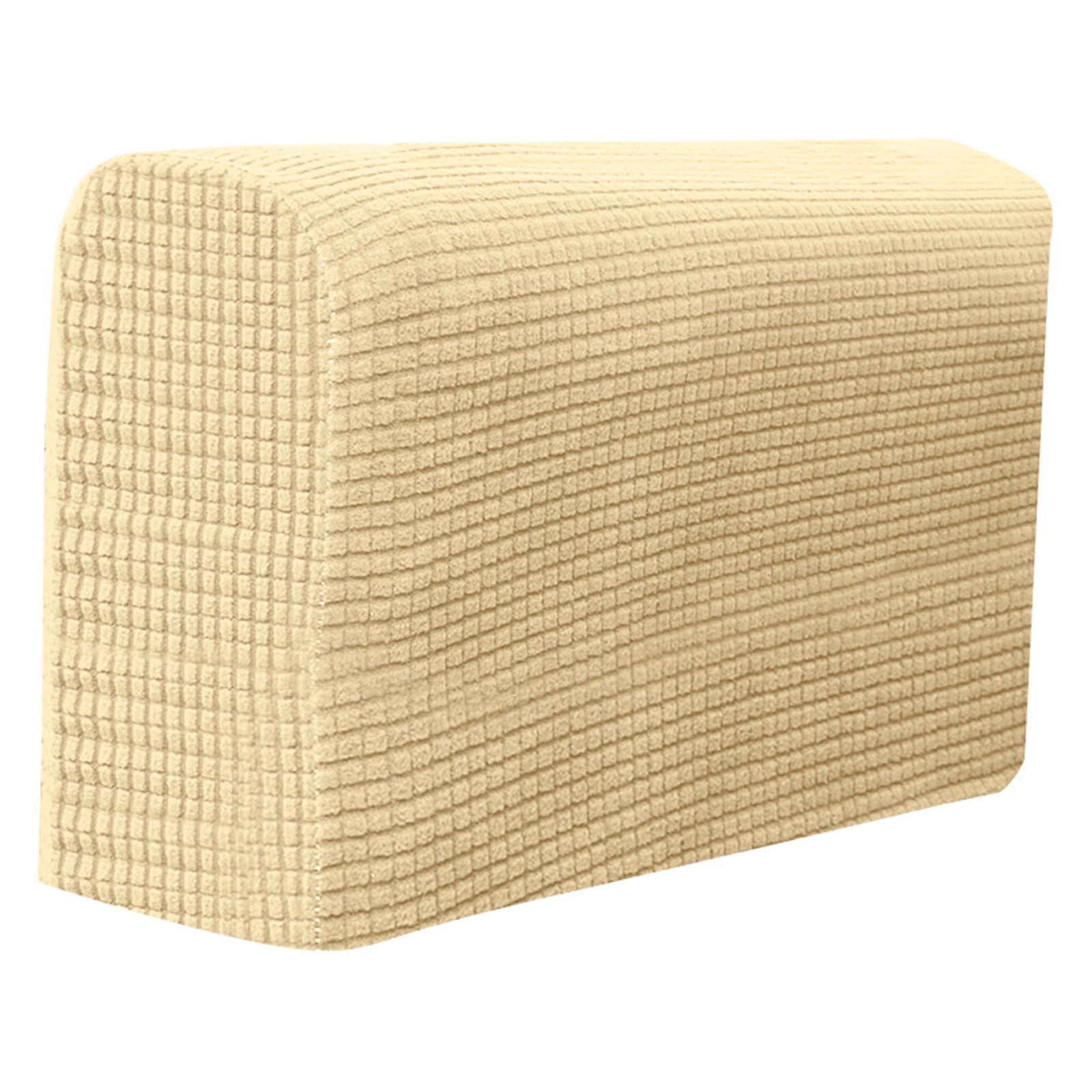 Stretch Armrest Covers, Anti-Slip Couch Arm Cover Washable Armchair Slipcover for Recliner Sofa Sofa Arm Protector Furniture Protector for Pets-Beige-4 pcs