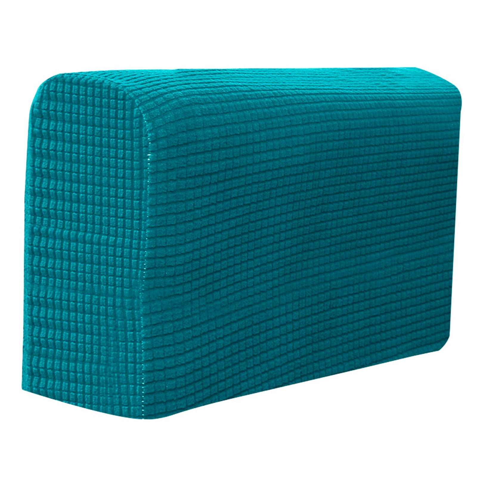 Stretch Armrest Covers, Anti-Slip Couch Arm Cover Washable Armchair Slipcover for Recliner Sofa Sofa Arm Protector Furniture Protector for Pets-Blue-green-4 pcs