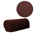 thumbnail image 1 of Stretch Armrest Covers for Chairs and Sofas Couch Arm Covers for Sofa Spandex Jacquard Armrest Cover Anti-Slip Furniture Protector Washable Armchair Slipcovers for Recliner Set of 1,Coffee, 1 of 4