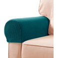 thumbnail image 1 of Stretch Armrest Spandex Arm Covers for Chairs Couch Armchair Slipcovers for Recliner Sofa with Twist Pins 2pcs, 1 of 6