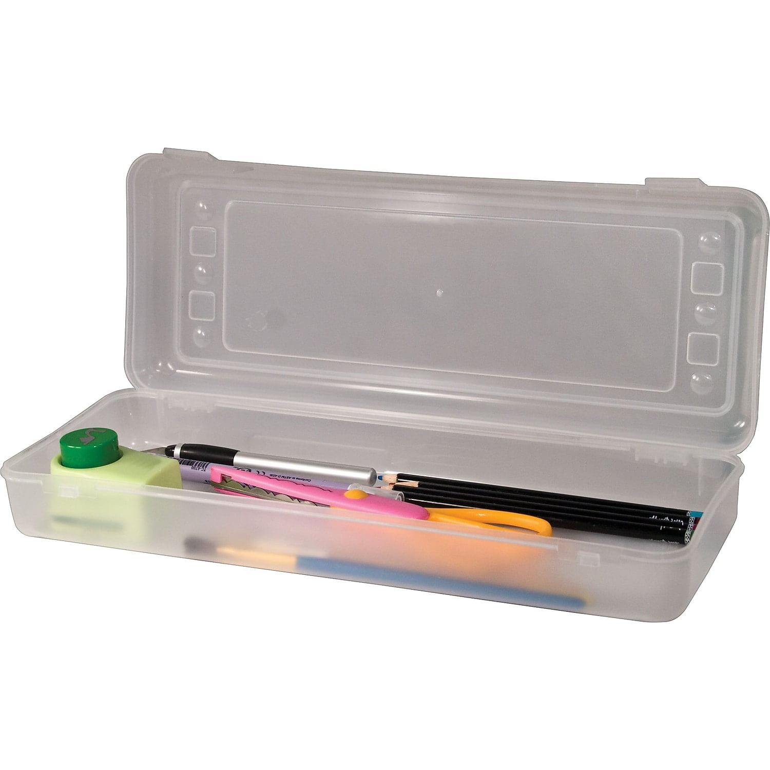 Stretch Art Box Polypropylene Snap Shut Clear 12/Carton (67033VS)