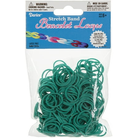 Stretch Band Bracelet Loops With S Clips Turquoise