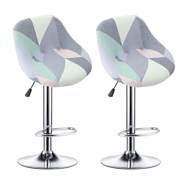 Stretch Bar Stool Chair Covers Set of 2 Pub Counter Short Back Chair Covers Kitchen