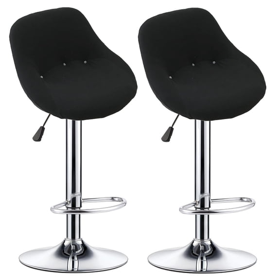 Stretch Bar Stool Chair Covers Set of 2 Pub Counter Short Back Chair Covers Kitchen