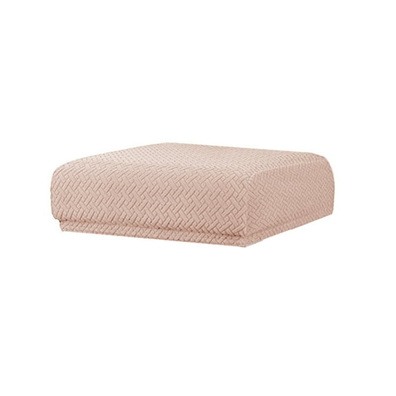 Stretch Bar Stool Covers Rectangular, Jacquard Washable Vanity Stool Seat Covers with Elastic Bands, Saddle Style Slipcovers for Counter Stools