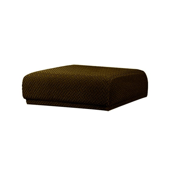 Stretch Bar Stool Covers Rectangular, Jacquard Washable Vanity Stool Seat Covers with Elastic Bands, Saddle Style Slipcovers for Counter Stools