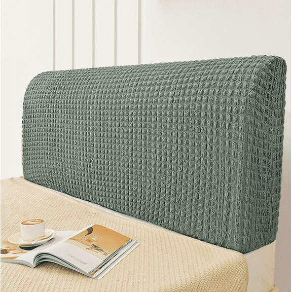 Stretch Bed Headboard Cover,Bubble Cotton Ssoft Fluffy Upholstered Head Board Cover Removable Universal Headboard Slipcover Dustproof Protector Cover for Bedroom Dcor