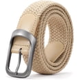 thumbnail image 1 of Stretch Belt for Men, Men Elastic Woven Braided Belt 1 3/8 Casual Belt Golf Belt for Jeans Pants, 1 of 9