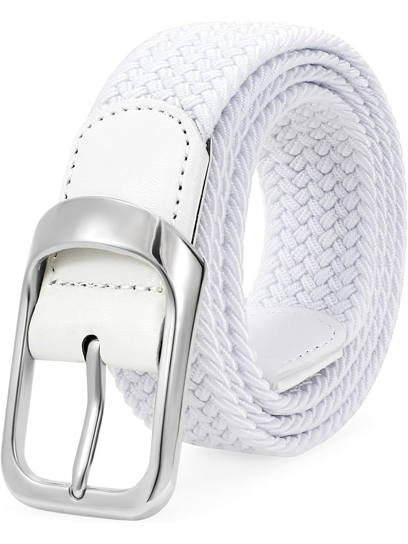 Stretch Belt for Men, Men Elastic Woven Braided Belt 1 3/8  display picture 1
