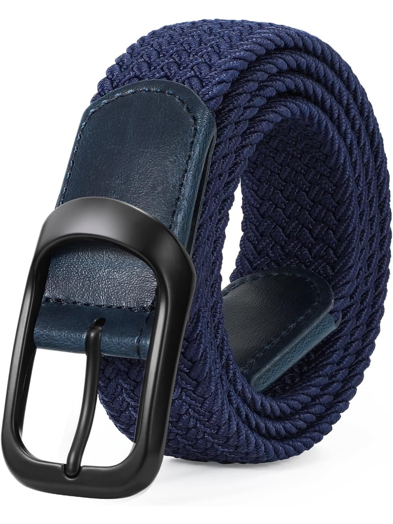 Stretch Belt for Men, Men Elastic Woven Braided Belt 1 3/8  display picture 2