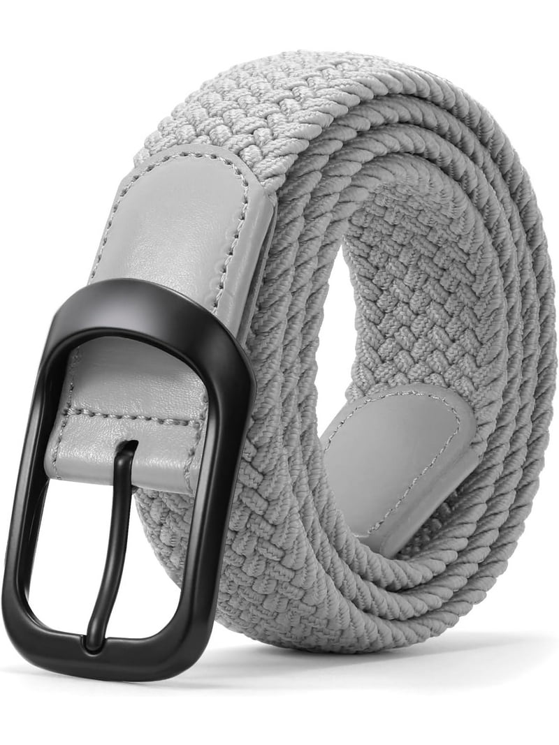 Stretch Belt for Men, Men Elastic Woven Braided Belt 1 3/8  display picture 3