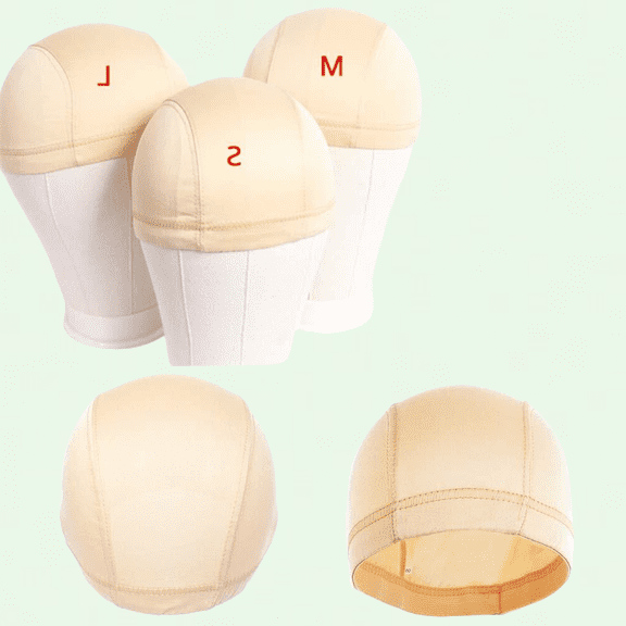 Stretch Black Dome Caps for Wigs, 6PCS, Mesh Dome Cap for Wig, Dome Cap for Women Men