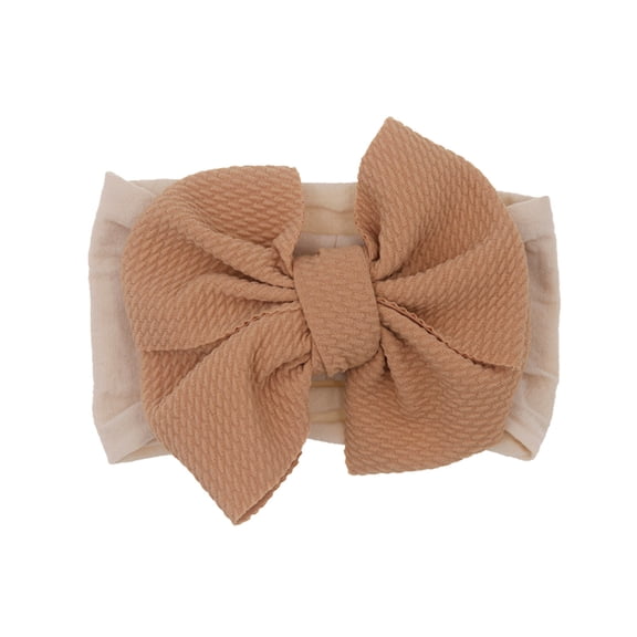 Stretch Bowknot Headband for Baby Girls Soft Hair Accessory Comfortable Adjustable Headwear Toddler Headwrap Design