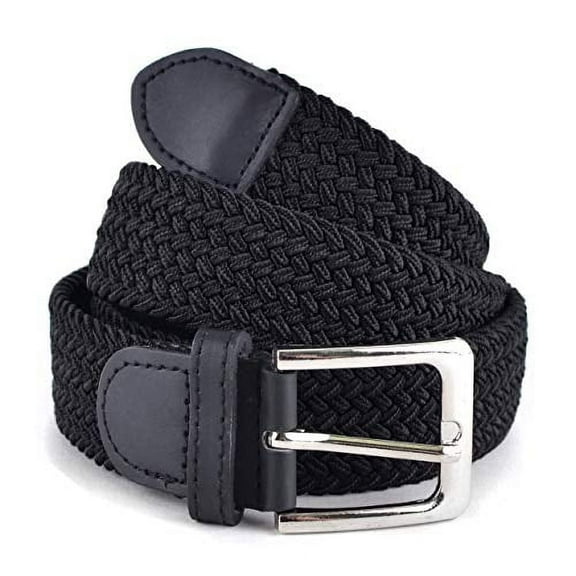 Stretch Braided Woven Belts without Holes, Elastic Casual Belts for Men and Women by Umo Lorenzo