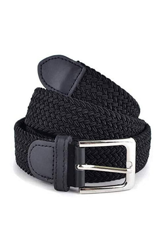 Stretch Braided Woven Belts without Holes, Elastic Casual Belts for Men and Women by Umo Lorenzo