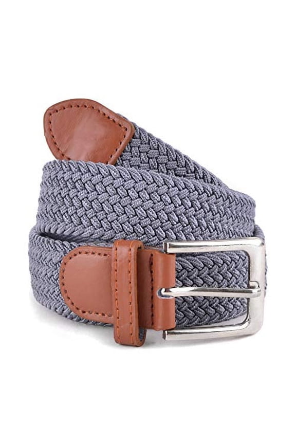 Stretch Braided Woven Belts without Holes, Elastic Casual Belts for Men and Women by Umo Lorenzo