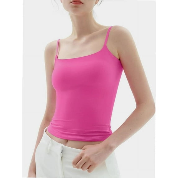 Stretch Camisole Tank Tops for Women - Spaghetti Strap Undershirt Cami Fits Women