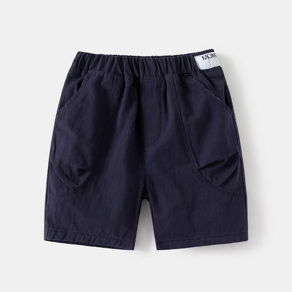 Stretch Cargo Shorts Boys Navy Pants Casual Stretch Boys Sports Shorts Boy Pants Size 4-5 Years Summer Clothing