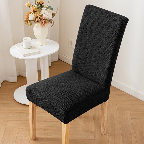 Stretch Chair Covers for Dining Room Chairs | Elastic Slipcovers for Kitchen, Wedding, or Banquet | Washable Fabric Seat Protectors in Multiple Colors