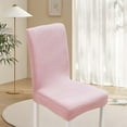 thumbnail image 1 of Stretch Chair Covers for Dining Room Chairs, Polyester Fleece Slipcovers with Elastic Bottom, Protects from Stains and Wear, Soft Cushion for Kitchen, Restaurant, or Party Decor (2 Pcs), 1 of 5