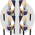 thumbnail image 1 of Stretch Chair Covers Slipcovers Set of 4 Printed Stretchable Dining Chair Slipcover Washable Removable for Kitchen,Hotel,Restaurant, 1 of 6