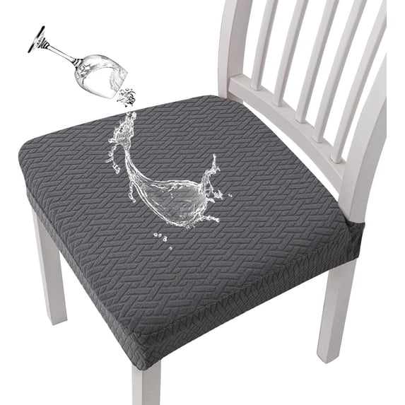 Stretch Chair Covers - Water Resistant, Spill Proof Dining Chair Covers | Stretchy Fabric, Easy Install, Machine Washable, Set of 1, Multiple Colors