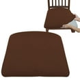 thumbnail image 1 of Stretch Chair Seat Covers 1 PCS, Velvet Cushion Covers Washable Seat Cushion Slipcover Dining Room for Hotel, Ceremony, Banquet Wedding Party (6 Color), 1 of 6