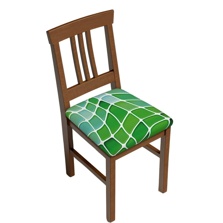 Stretch Chair Seat Covers Crystal Glass Background Removable