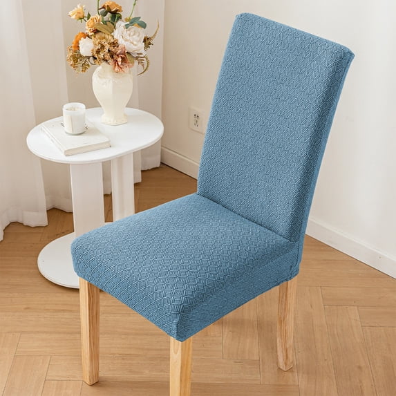 Stretch Chair Slipcovers for Dining Room Kitchen Polyester Fabric Washable Seat Protectors Wedding Banquet Decor