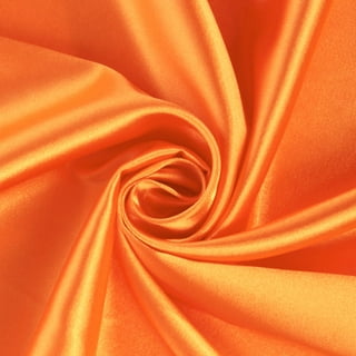 Micro Velvet Soft Fabric 45 inches by The Yard for Sewing Apparel Crafts  (Orange)
