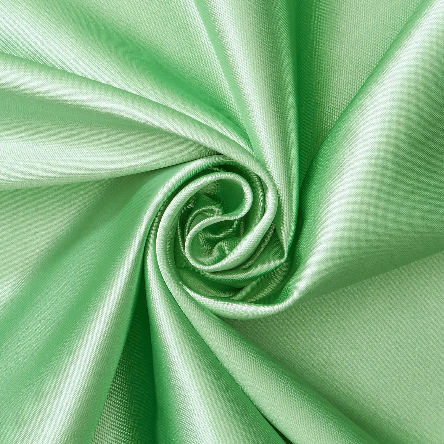 Stretch Charmeuse Shiny Polyester Lightweight (60 Inch) Satin Fabric By The Yard - For Sewing Apparel, Accessories, Bridal, Décor, & More - Aqua Green (5 Yards)