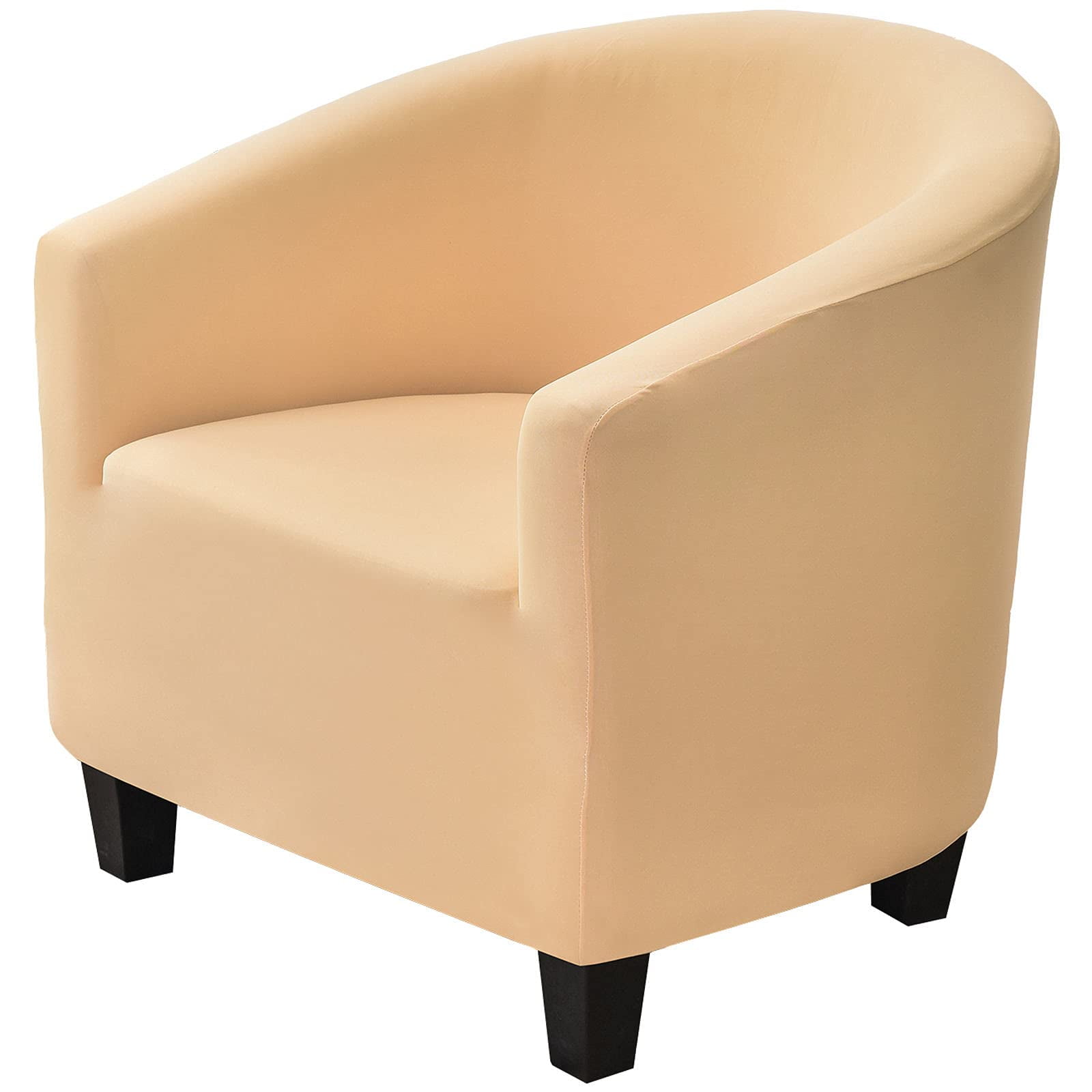 Stretch Club Chair Slipcover, Spandex Tub Chair Cover Non Slip Elastic Club Chair Cover Armchair Chair Slipcovers Sofa Cover Removable Washable for Kids Living Room-Grey Blue-Club Chair