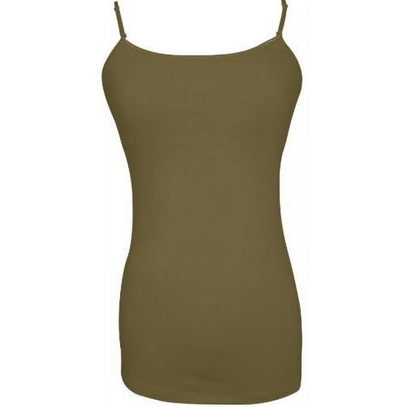 Stretch Cotton Camisole Tank Top