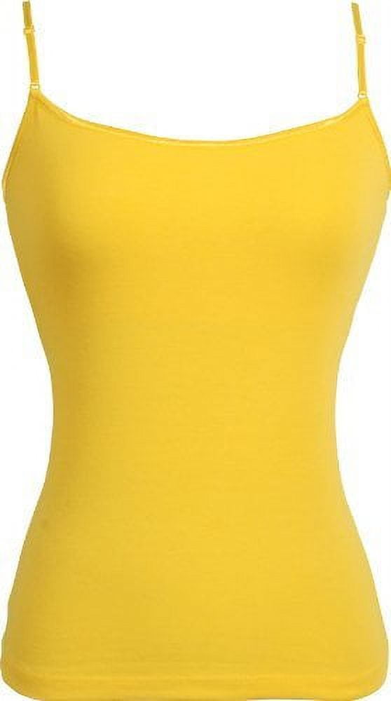 Stretch Cotton Camisole with Shelf Bra Junior Plus