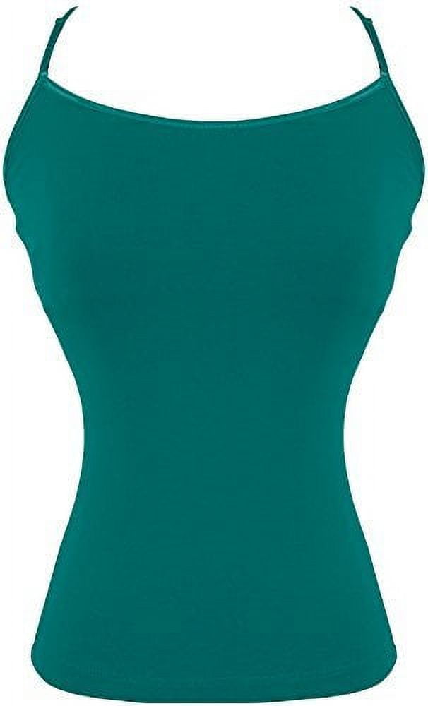 Stretch Cotton Camisole with Shelf Bra Junior Plus