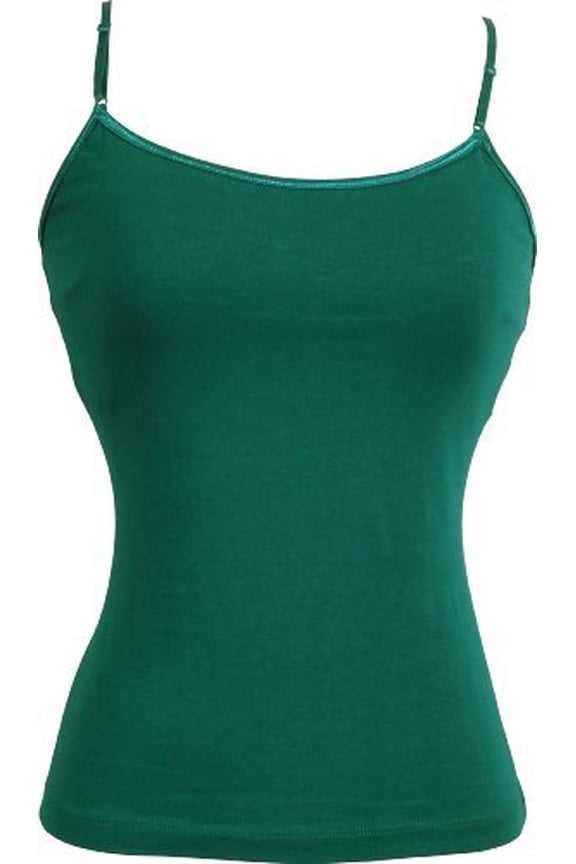 Stretch Cotton Camisole with Shelf Bra Junior Plus