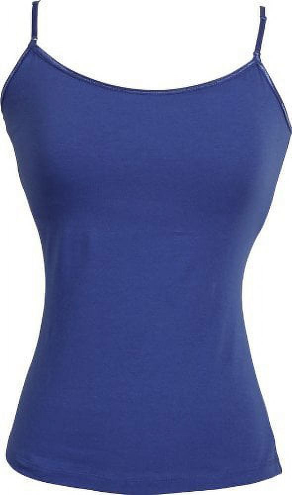 Stretch Cotton Camisole with Shelf Bra Junior Plus