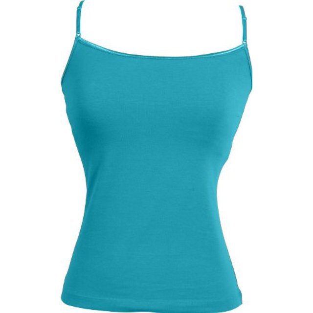 Stretch Cotton Camisole with Shelf Bra Junior Plus