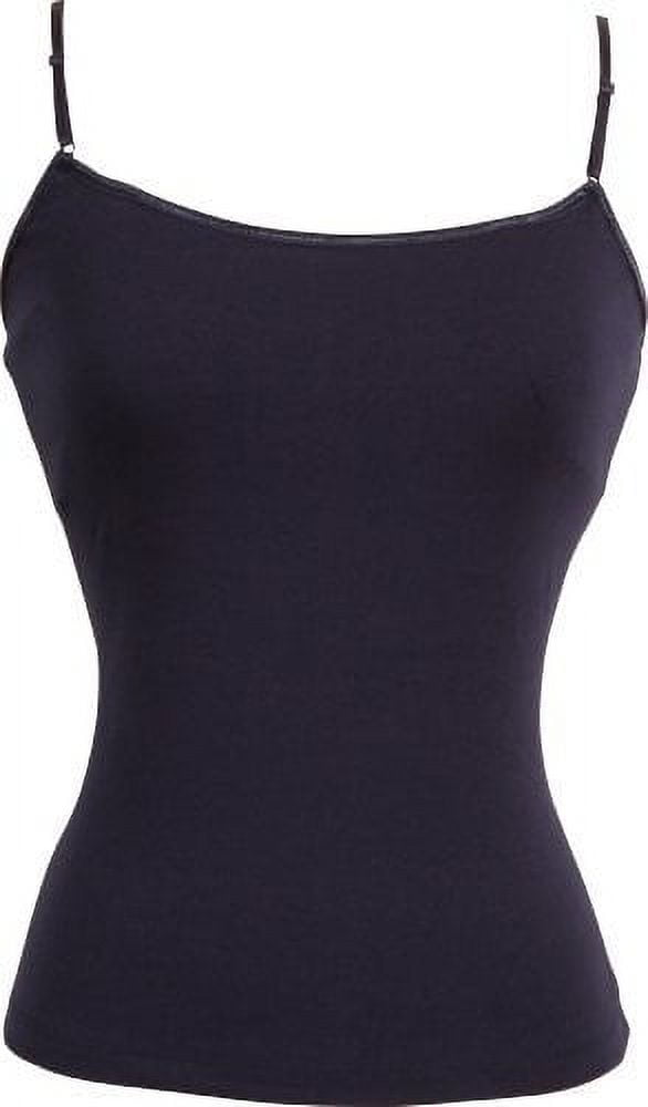 Stretch Cotton Camisole with Shelf Bra Junior Plus