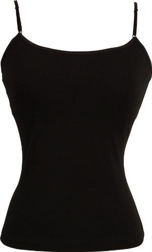 Stretch Cotton Camisole with Shelf Bra Junior Plus