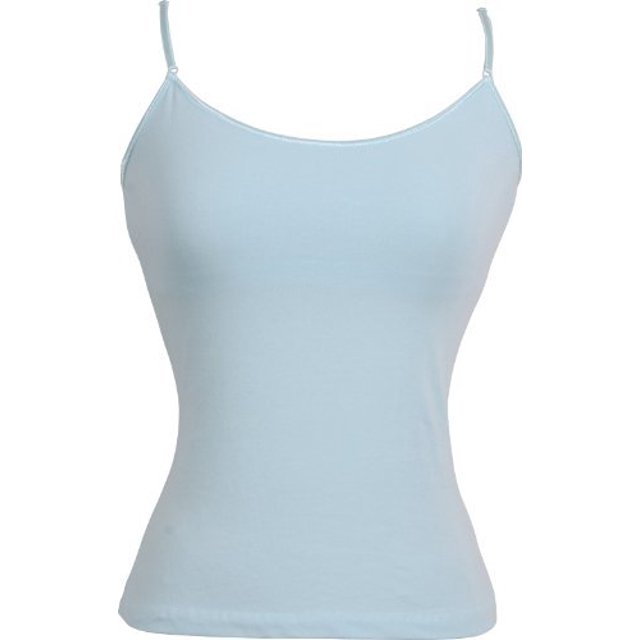 Stretch Cotton Camisole with Shelf Bra Junior Plus