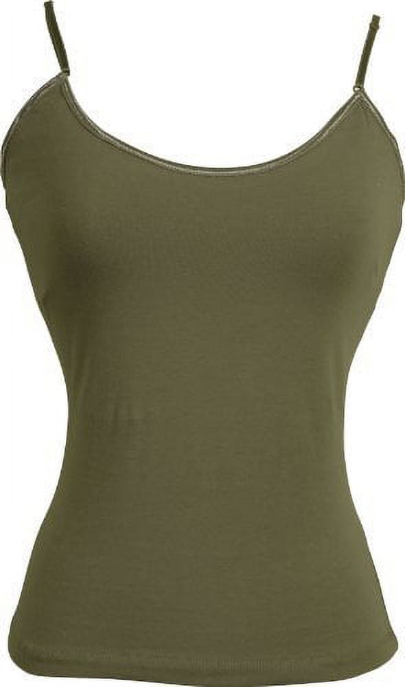 Stretch Cotton Camisole with Shelf Bra Junior Plus