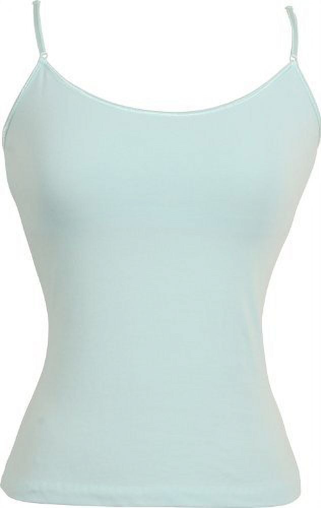 Stretch Cotton Camisole with Shelf Bra Junior Plus