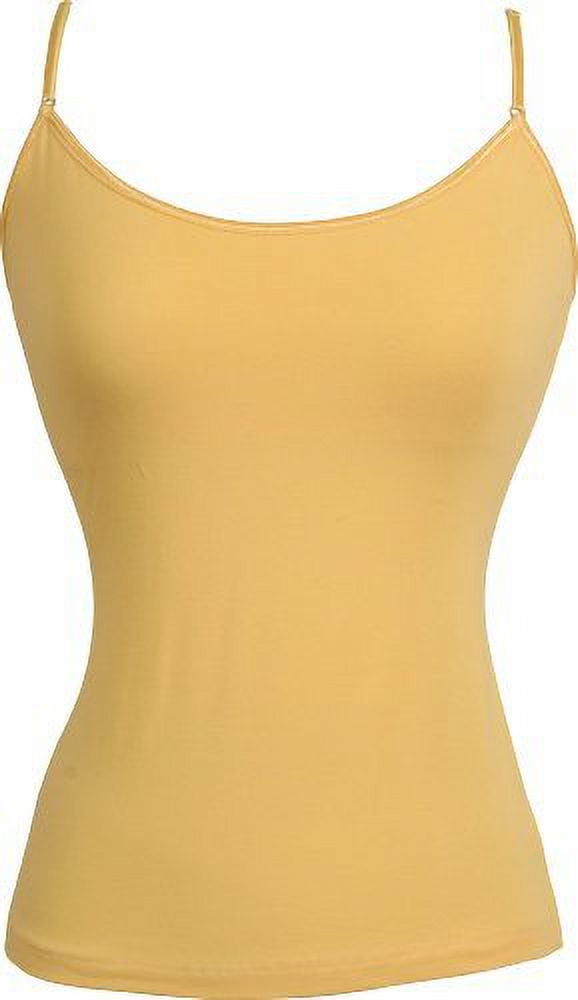 Stretch Cotton Camisole with Shelf Bra Junior Plus