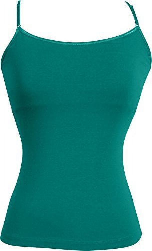 Stretch Cotton Camisole with Shelf Bra Junior Plus