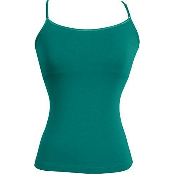 Stretch Cotton Camisole with Shelf Bra Junior Plus