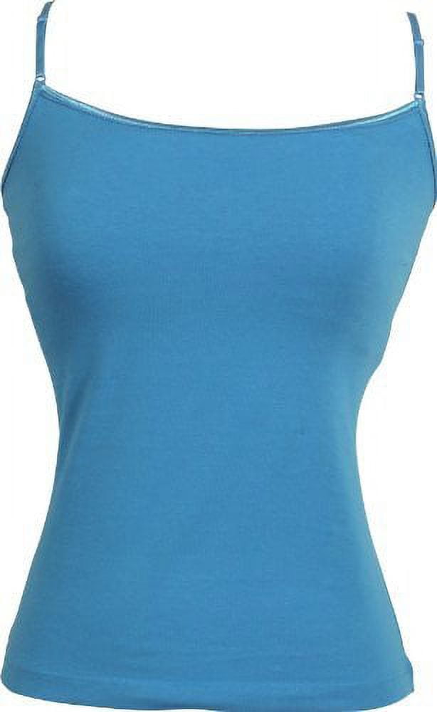 Stretch Cotton Camisole with Shelf Bra Junior Plus
